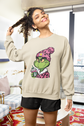 Boujee grinch crewneck graphic sweatshirt